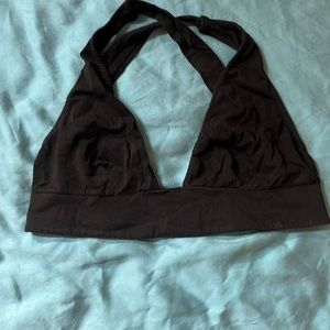 Black nursing bra